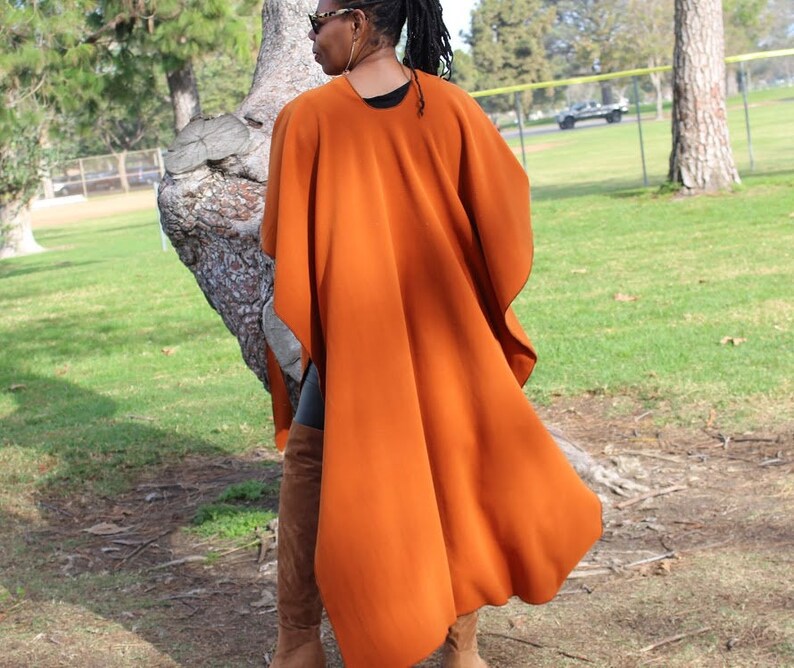 Fleece Wrap Double Layer Fleece Poncho One Size 2 Colors Etsy