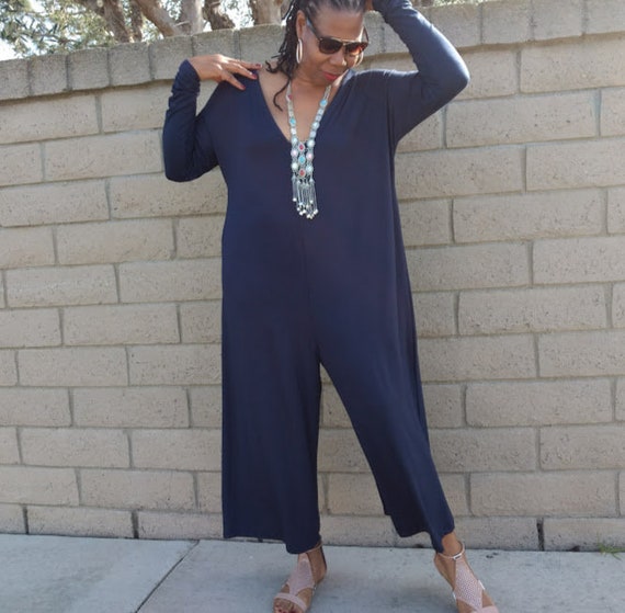 loose jersey jumpsuit