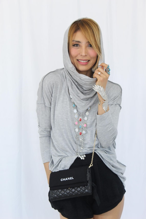 Boho Slouchy Turtleneck Pullover • Oversized Cowl Neck Knit Top  S–4X