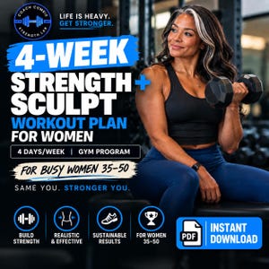 Programme d'entraînement de 4 semaines pour femmes | Musculation et renforcement musculaire | PDF de fitness