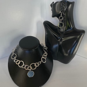 Denim kettingset Denim ketting