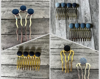 Denim Hair Picks Hair Combs Tuck Combs