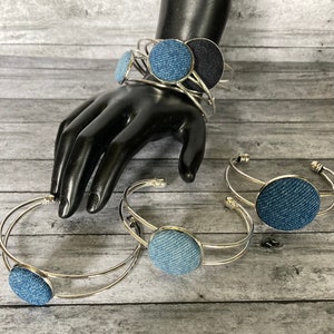 Denim Bracelet Signature Cuff