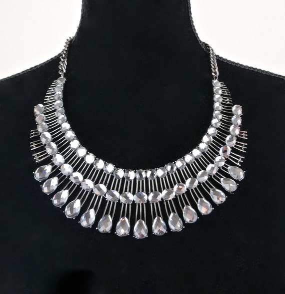 Vintage tribal statement necklace Gem