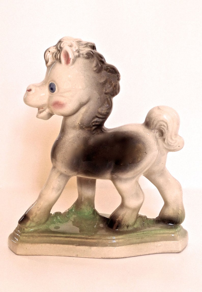 Rempel Frisky Pony Ceramic Statue Figurine Vintage