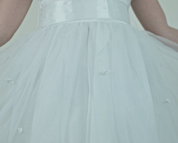 Sweet Flower Girl Communion White Maxi Dress with… - image 4