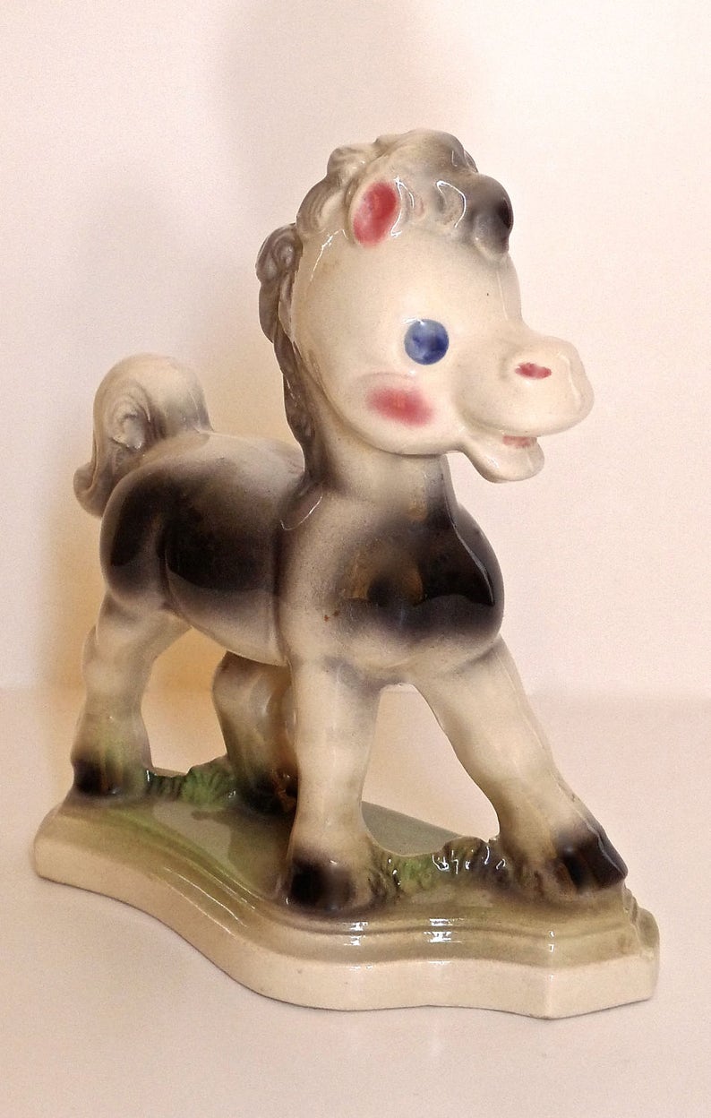 Rempel Frisky Pony Ceramic Statue Figurine Vintage