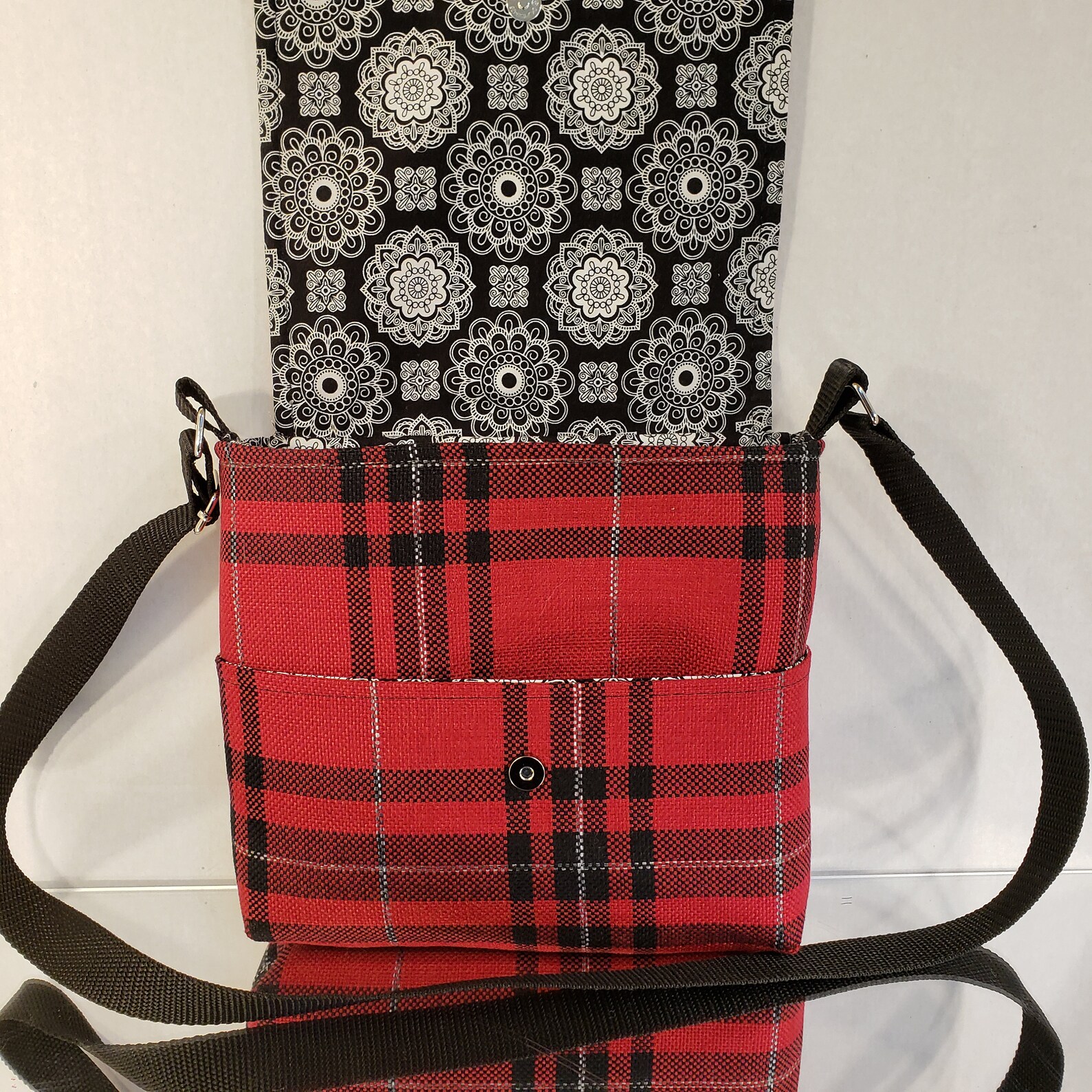 Roomy Crossbody Bag. Made of a Durable Upholstry Fabric in Etsy