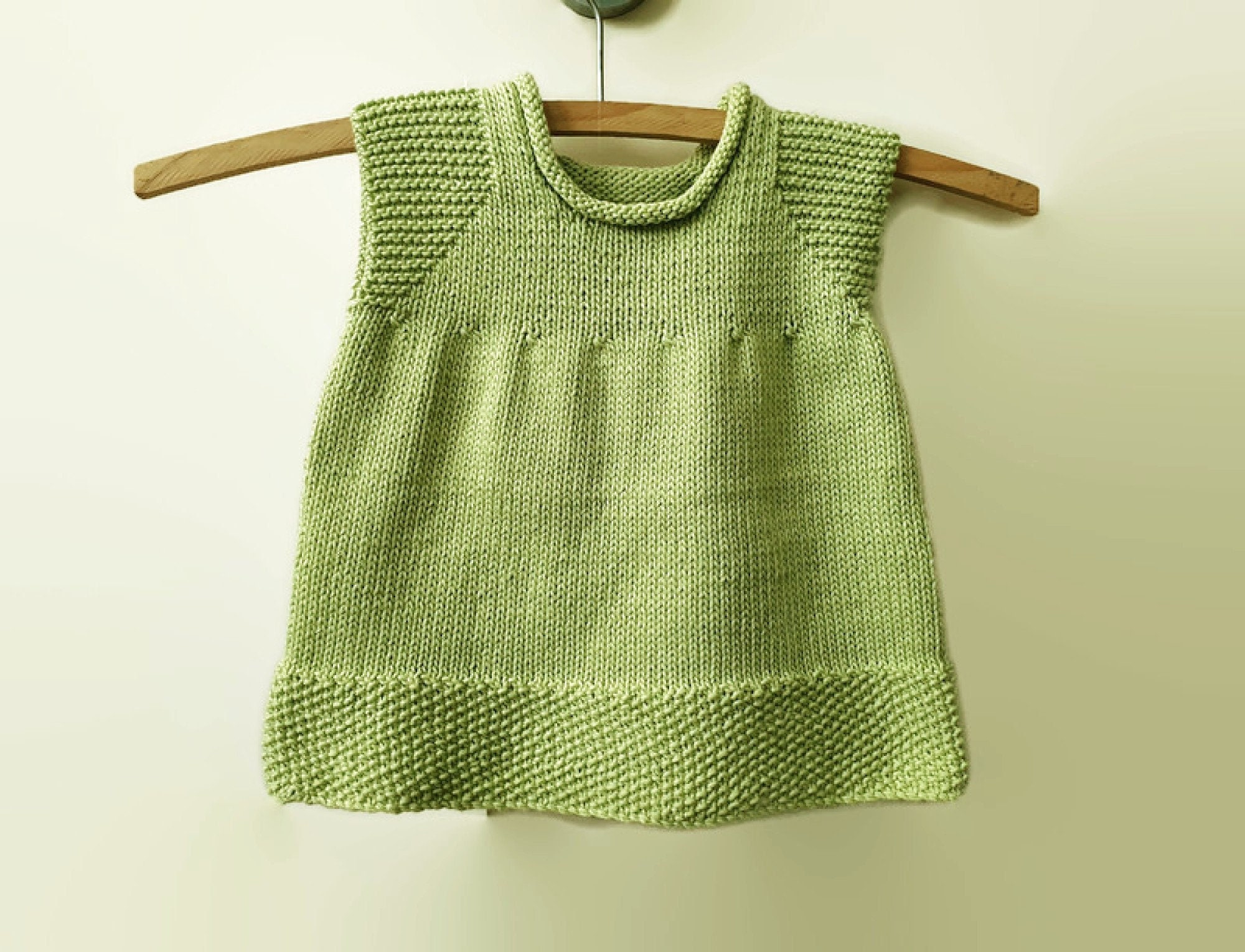 Handmade Cotton Baby Tunic Top Cap Sleeves Knitted 6 Months - Etsy ...