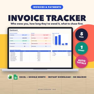 Foglio di calcolo per il monitoraggio delle fatture, report sull'anzianità dei crediti (Excel, Fogli Google)