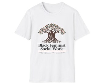 Black Feminist Social Work T-Shirt | Tree of Life advocacy design