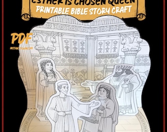 Queen Esther Bible Craft: Printable 3D Diorama for Sunday School
