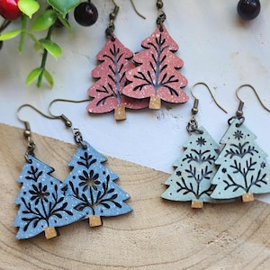 3 Christmas Tree Earring Laser Cut File – Holiday Jewelry (Digital File)