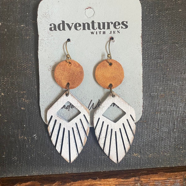 Western Fringe Earring File - Boho Cut Earring - Tribal Western Laser File - PDF - SVG - DXF [Digital File Only] Glowforge Laser Jewelry