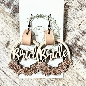 Braut Ohrring Datei - Hochzeit Blumen Ohrring SVG - Digitale Laser-Datei - PDF - SVG [nur digitale Datei] Glowforge Schmuck Floral
