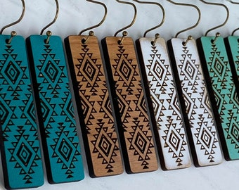 Tribal Earring Design - Bar Style Vintage Western Inspired Earring - Digital Laser File - PDF - SVG - DXF [Digital File Only] Glowforge