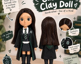 Custom  Clay Doll | Handmade Portrait Figurine (6-inch Tall)