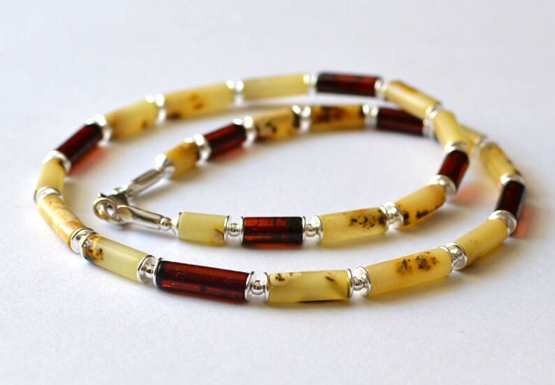 100 Natural Amber Men Necklace Men's Amber Jewelry Etsy