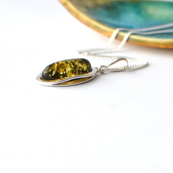 Green amber sale jewelry