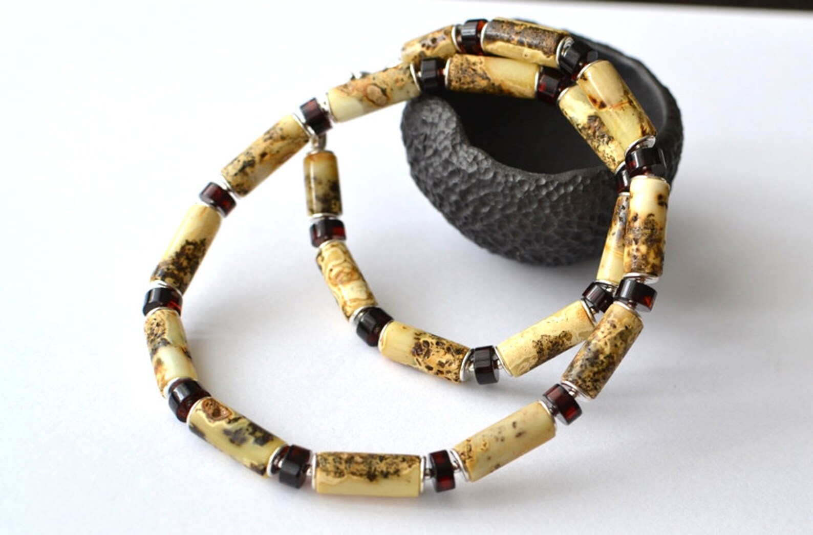 Mens Necklace Amber Jewelry for Men Natural Untreated Amber Etsy