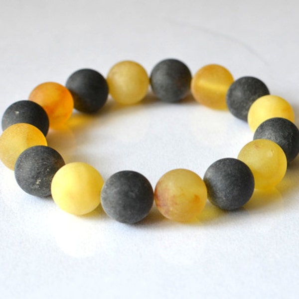 Amber Bracelet White Yellow Chocolate Brown Nature Woodland Inspired Natural Simple Bracelet