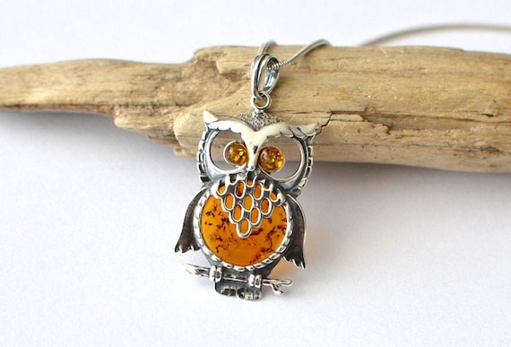 Owl charm necklace best sale