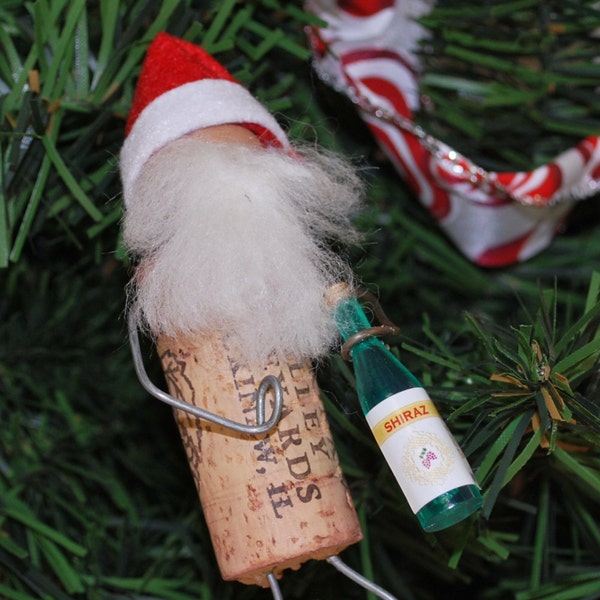 Wine Cork Santa