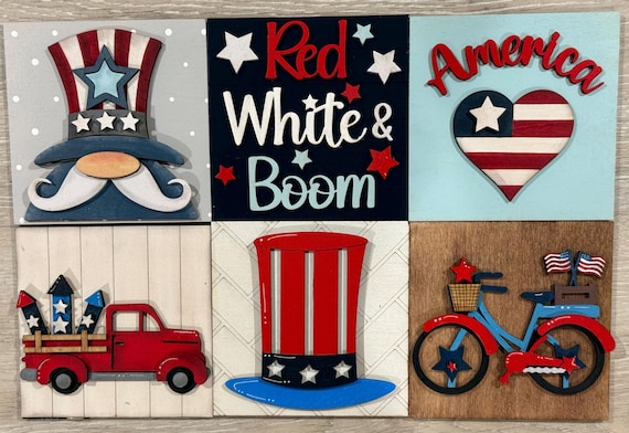 Patriotic Tiles - Interchangeable Frame