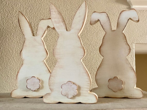 Rustic Bunny Trio
