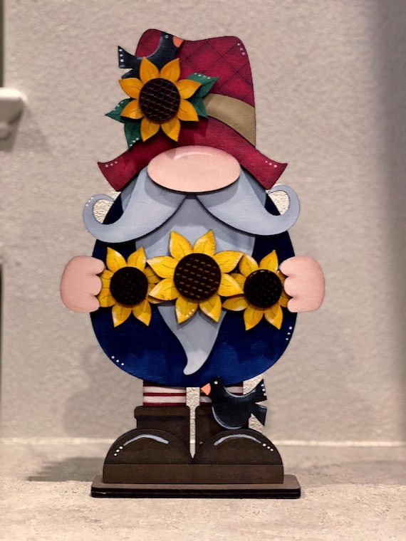Gnome Sunflower Shelf Sitter