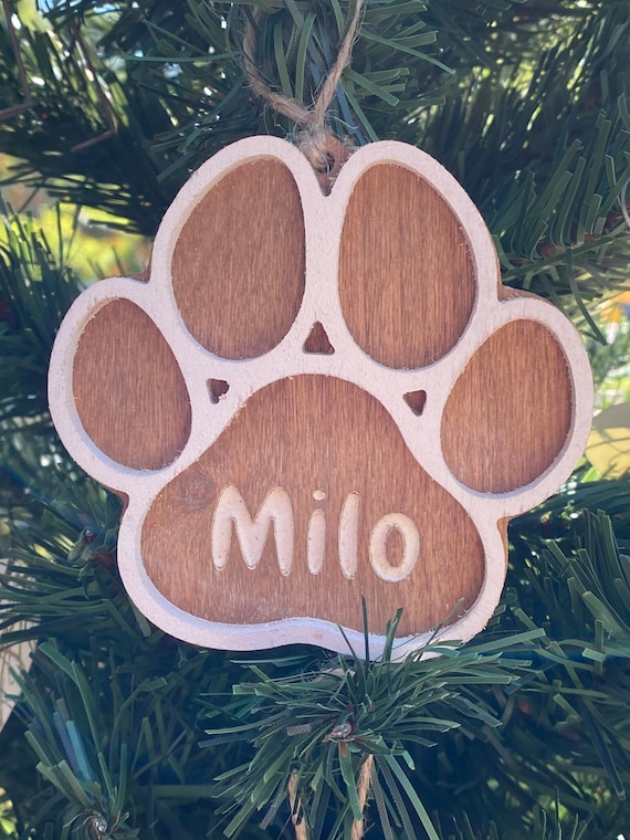 Paw Print Ornament-Personalized