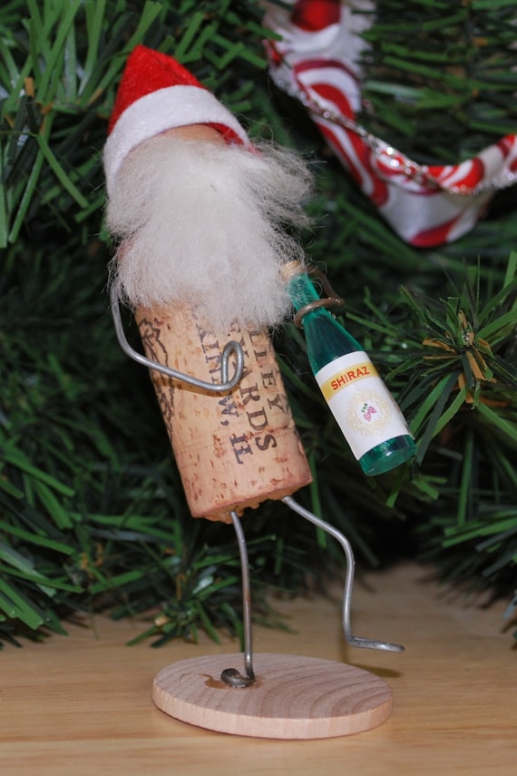 Wine Cork Santa