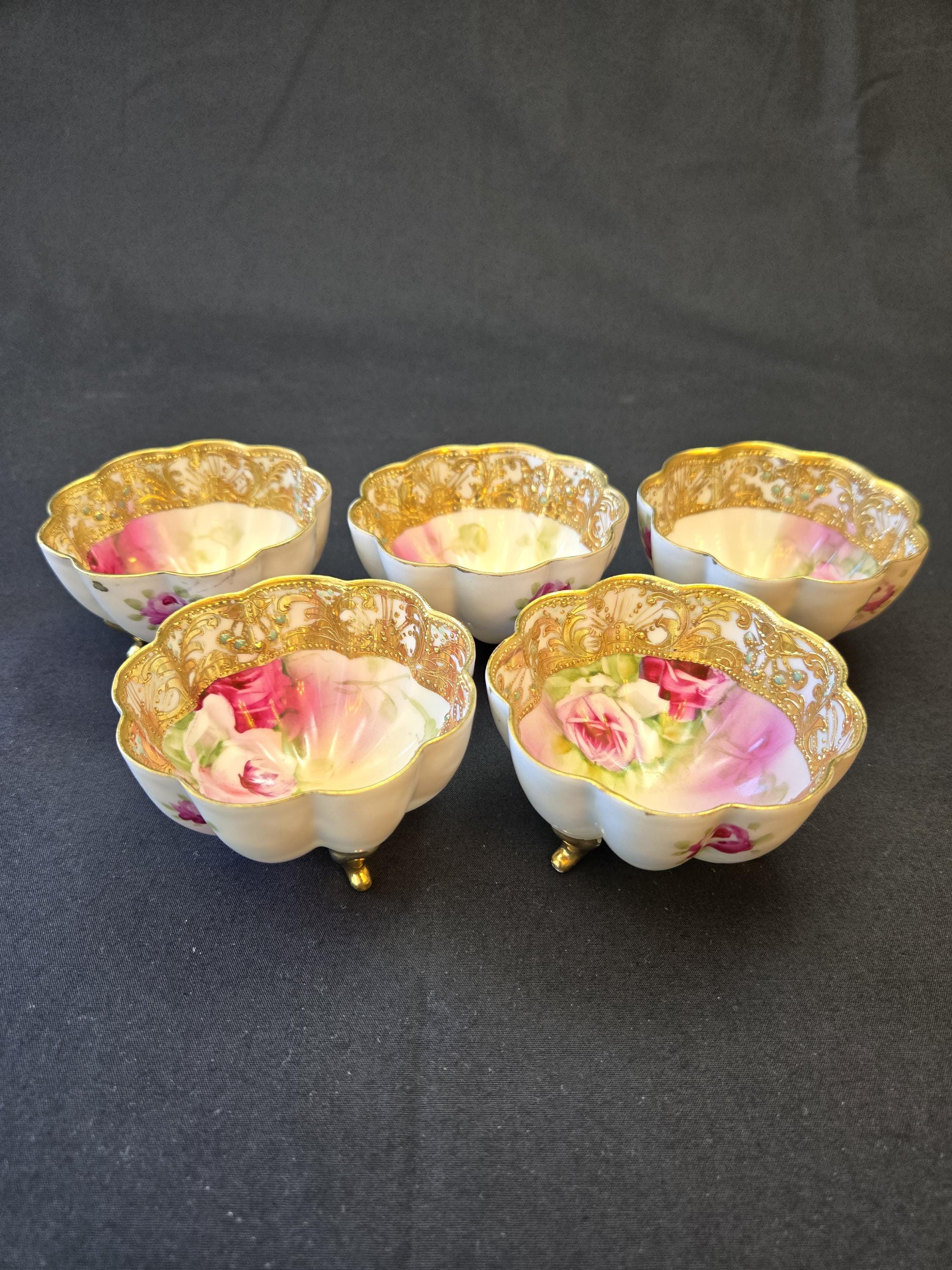 Antique Noritake Hand Painted Teacups - Etsy