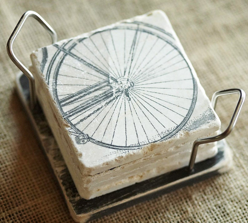 Bike, Coasters Bike Gift, Bicycle, Bike, Bicycle Decor, Bicycle Gifts, Cycling Decor, Cyclist Gift, Bike Decor, Vintage Bike, Bike Tile image 5