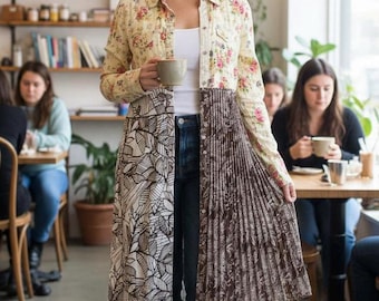 Couture Duster- Bohemian Clothing, Upcycled clothing, Bohemian Jacket, Boho Jacket, Boho Duster, Bohemian Duster, Couture, Clothing, Jacket