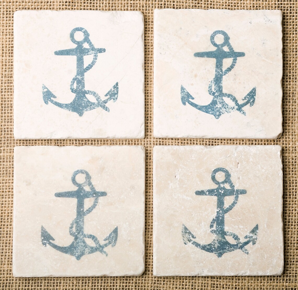 Anchor Nautical Decor Nautical Tile Sailor Gift Marine Etsy
