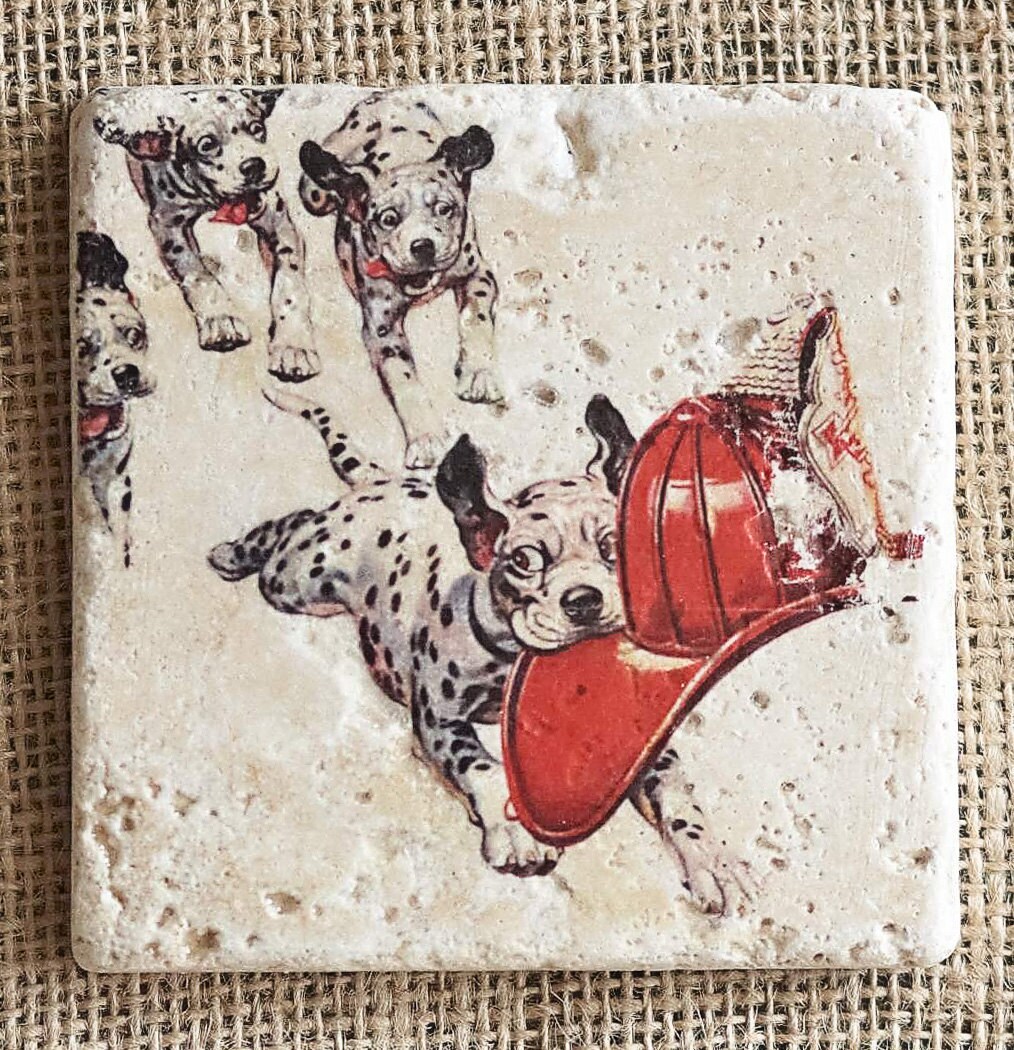 Fireman- Coasters, Fireman Decor, Firefighter Gift, Firefighter Decor ...