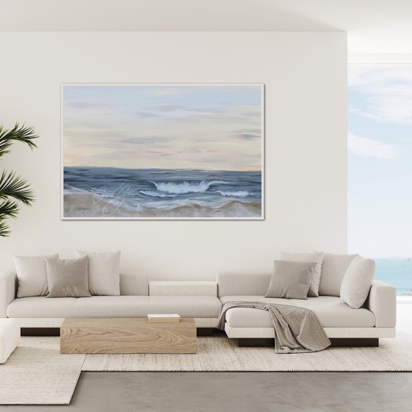 Ocean Painting- Beach, Beach Painting, Coast, Ocean Art, Beach Art, Ocean, Sea, Seaside, Seaside Decor, Beach Decor, Beach House, Beach Chic