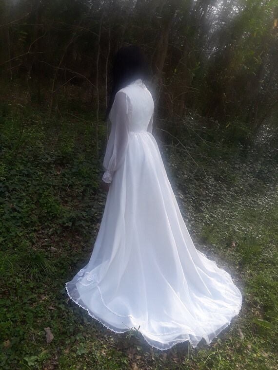 Vintage 1970's Wedding Dress