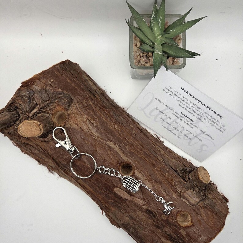 Mind Monkey Keyring: Anxiety Relief, Mental Health Aid image 9