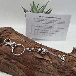 Mind Monkey Keyring: Anxiety Relief, Mental Health Aid image 5