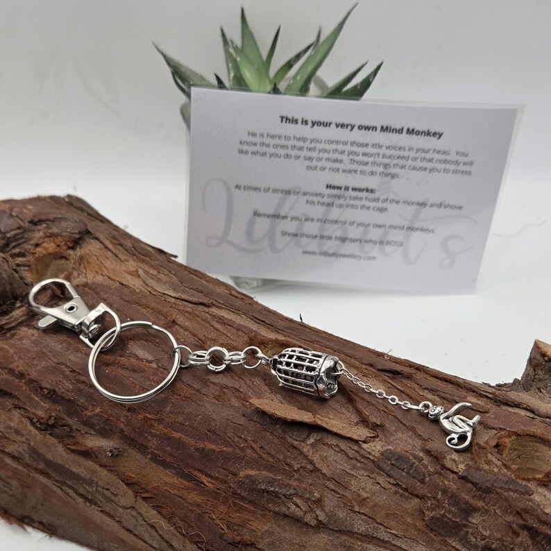Mind Monkey Keyring: Anxiety Relief, Mental Health Aid image 5