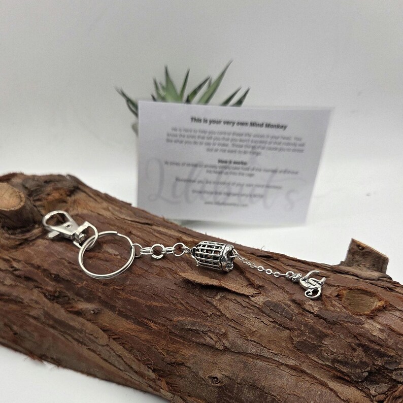Mind Monkey Keyring: Anxiety Relief, Mental Health Aid image 3