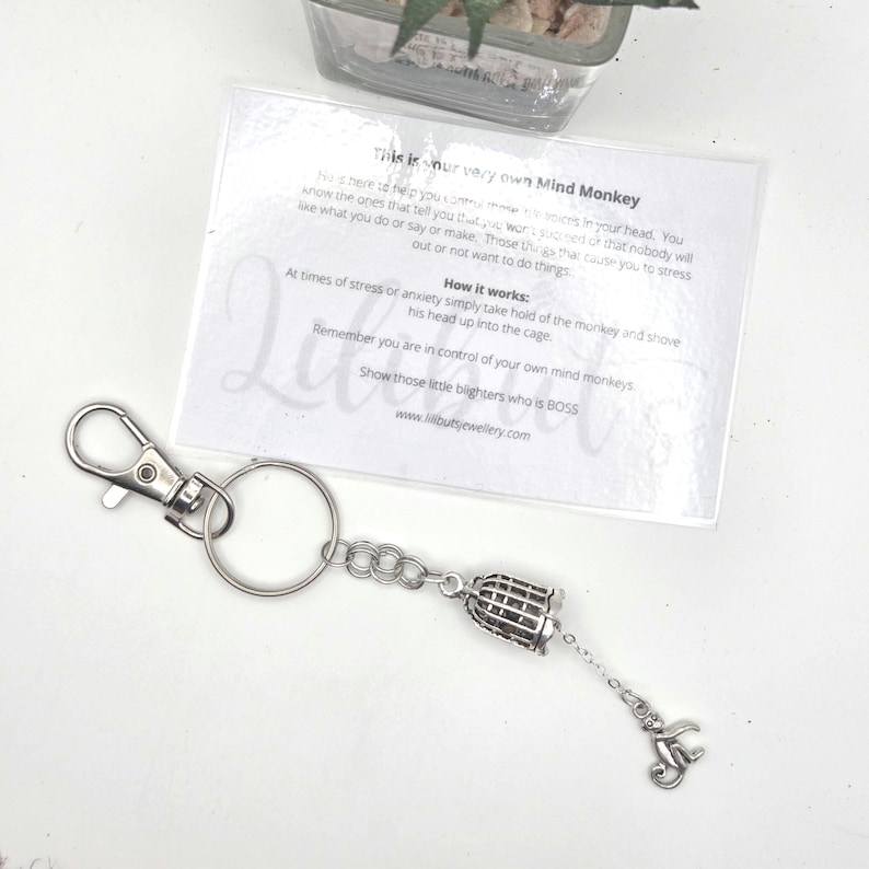 Mind Monkey Keyring: Anxiety Relief, Mental Health Aid image 7