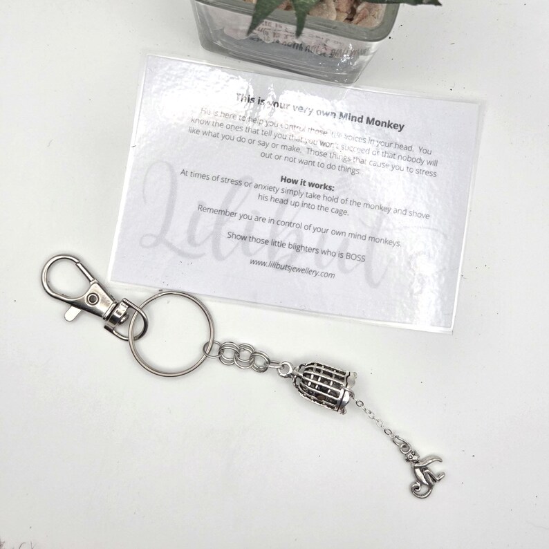 Mind Monkey Keyring: Anxiety Relief, Mental Health Aid image 10