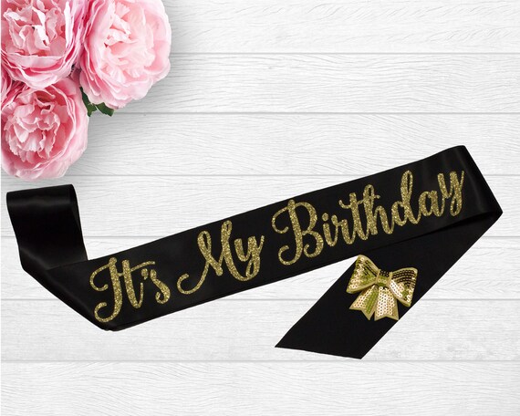 Its My 21st Birthday Sash, Birthday Sash, 21st Birthday Gift, Birthday Girl Sash, Happy 21st Birthday, 21 Birthday Sash, Pink Sash