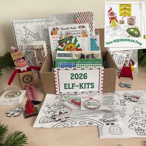 Elf Accessories & Elf Props, 2026 Elf Kit - 12 Day Kit, 24 Day Kit Elf Mischief 1,2,3 Elves Or Kids - Christmas Tradition