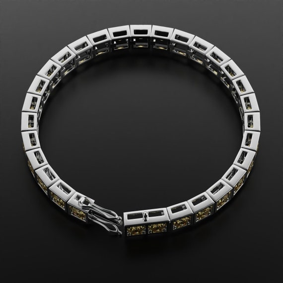 Bracciale Tennis Oro 18kt Smeraldi Zaffiri Rubini Donna Uomo Unisex Regalo Sposa Compleanno Anniversario Made in Italy Elegante Luminoso Etsy Norway