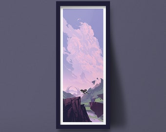 Forspoken Athia Landscape Illustrated Art Print Video Game Poster