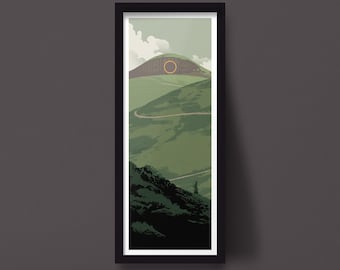 Lord of the Rings art print, Fellowship design